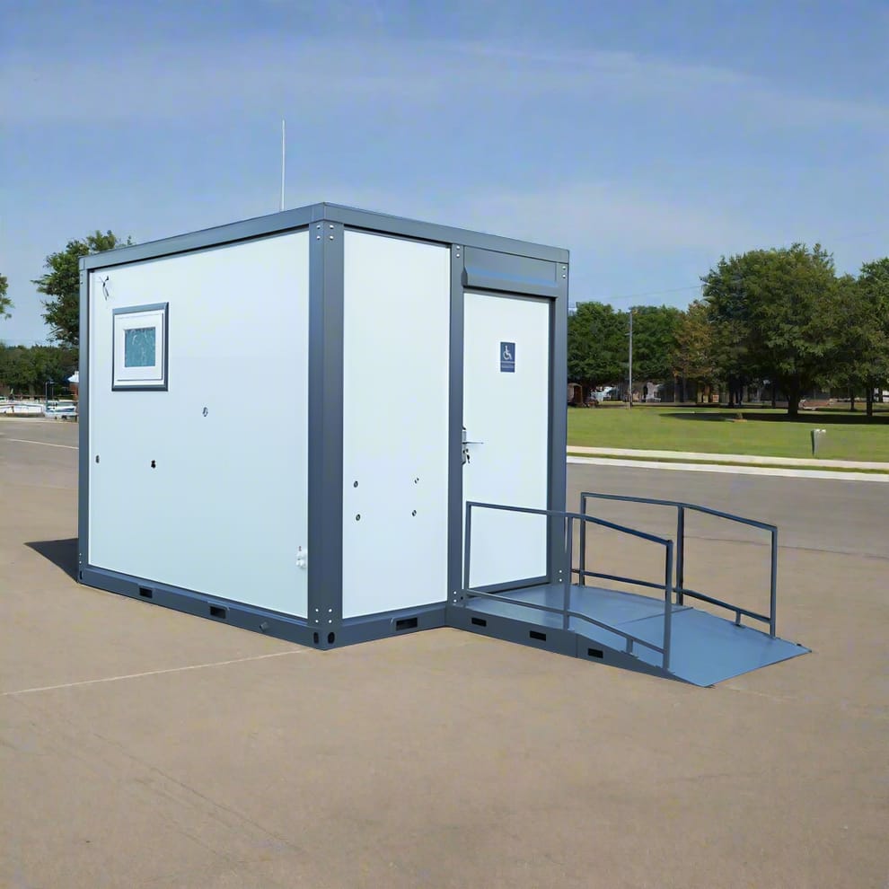 CAEL 7FT Handicap Accessible Portable Restroom with Ramp (CAEL-HAPR7-ADA)