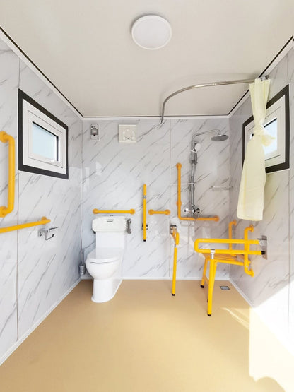 CAEL 7FT Handicap Accessible Portable Restroom with Ramp (CAEL-HAPR7-ADA)