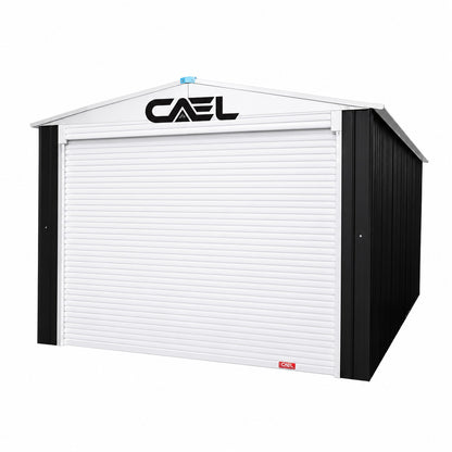 Single Garage Metal Shed with side entry 12(W) x19 (L) x 9.5(H)