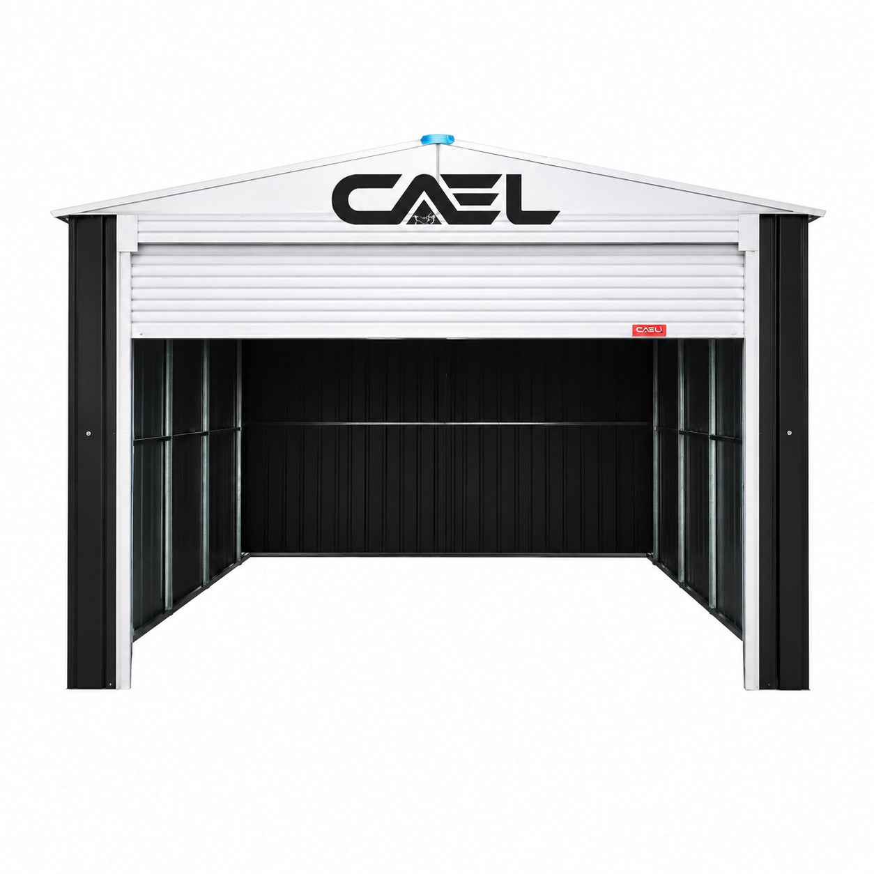 Single Garage Metal Shed with side entry 12(W) x19 (L) x 9.5(H)