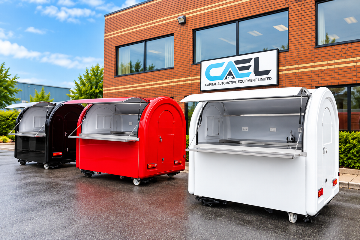 CAEL’s 7′ Round Top Mobile Food Cart