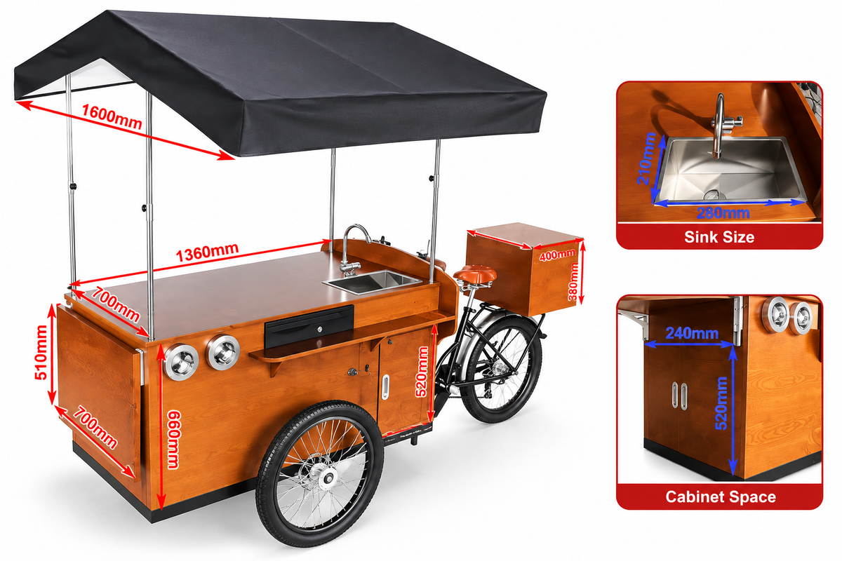 Bicicleta eléctrica de café de CAEL
