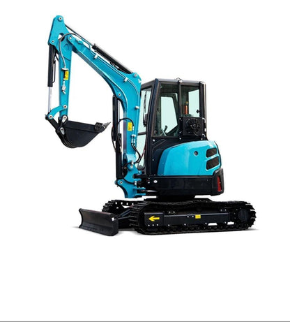 Zero Turn Excavator 3.5 Ton With Swing Boom, AC and Hydraulic Thumb (EX35ZT)
