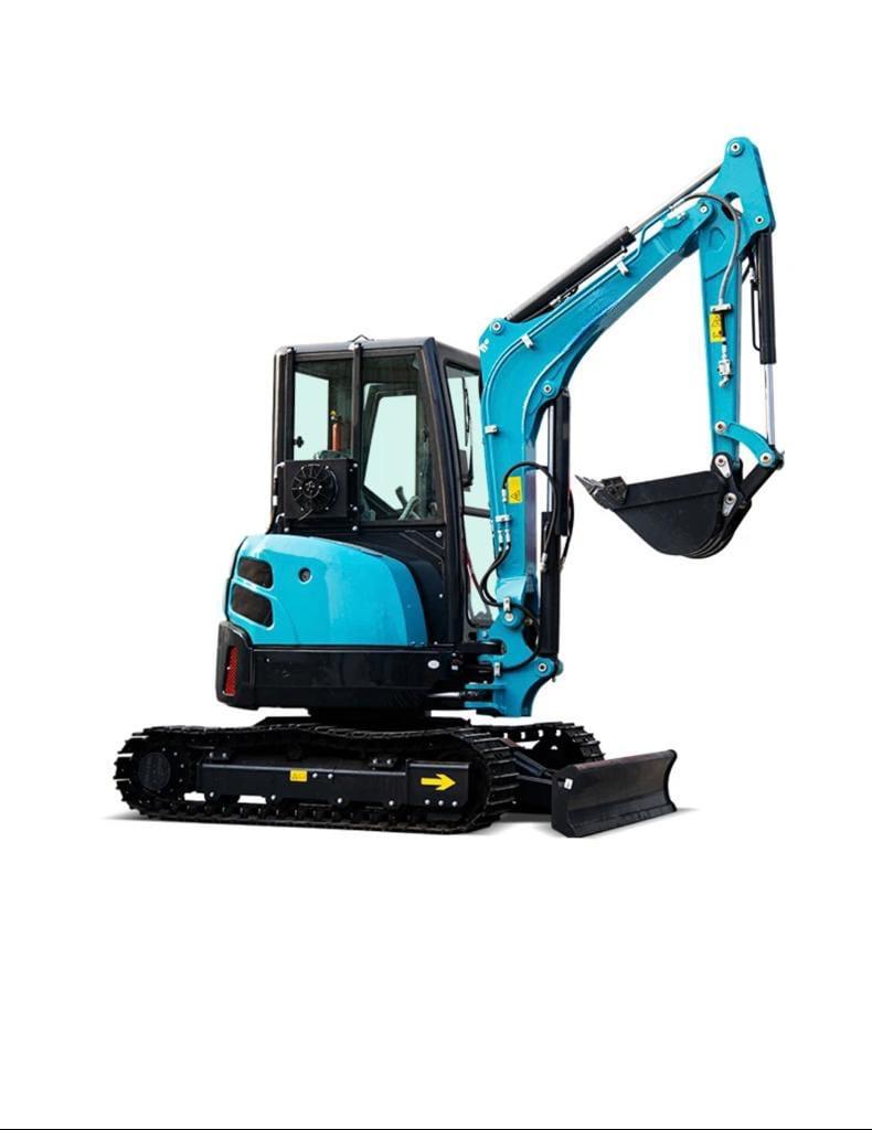 Zero Turn Excavator 3.5 Ton With Swing Boom, AC and Hydraulic Thumb (EX35ZT)