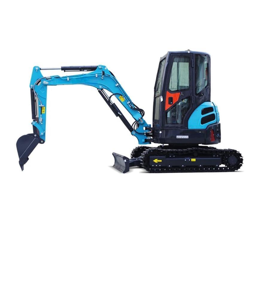 Zero Turn Excavator 3.5 Ton With Swing Boom, AC and Hydraulic Thumb (EX35ZT)