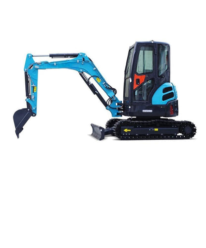 Zero Turn Excavator 3.5 Ton With Swing Boom, AC and Hydraulic Thumb (EX35ZT)