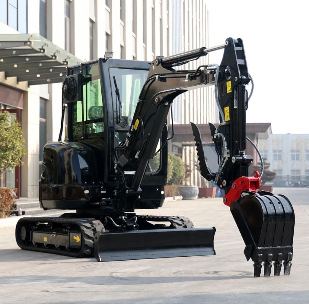 Zero Turn Excavator 3.5 Ton With Swing Boom, AC and Hydraulic Thumb (EX35ZT)