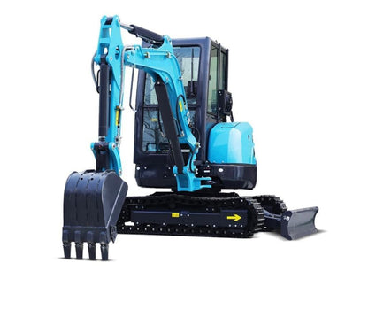 Zero Turn Excavator 3.5 Ton With Swing Boom, AC and Hydraulic Thumb (EX35ZT)