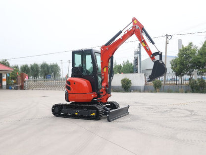 Zero Turn Excavator 3.5 Ton With Swing Boom, AC and Hydraulic Thumb (EX35ZT)