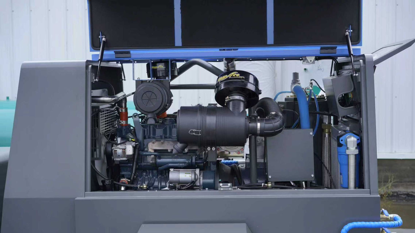CAEL Mobile Diesel Air Compressor – Powered by Kubota EPA-Certified Engine (CAEL-WGD185)
