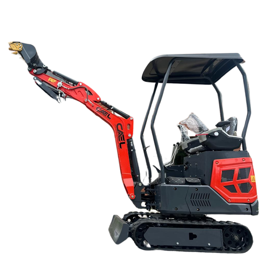 Mini Excavator 1.3T , with Kubota engine, Hydraulic Thumb & Swing boom & side controls