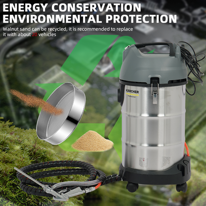 Cael 70L Portable Walnut Sand / Powder Blasting Machine CAEL-WB70