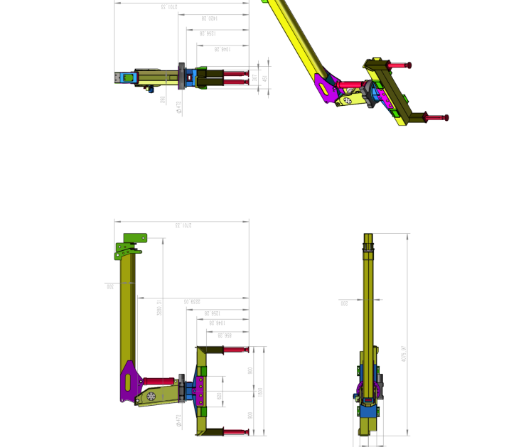 Grúa telescópica montada en camión serie 3T