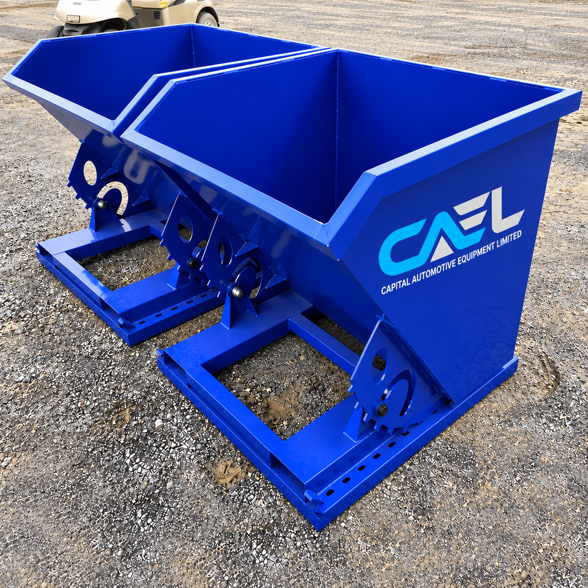 CAEL Self Dumping Hopper 1.5CY – Forklift Trash Hopper Heavy Duty