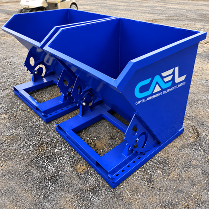 CAEL Self Dumping Hopper 1.5CY – Forklift Trash Hopper Heavy Duty