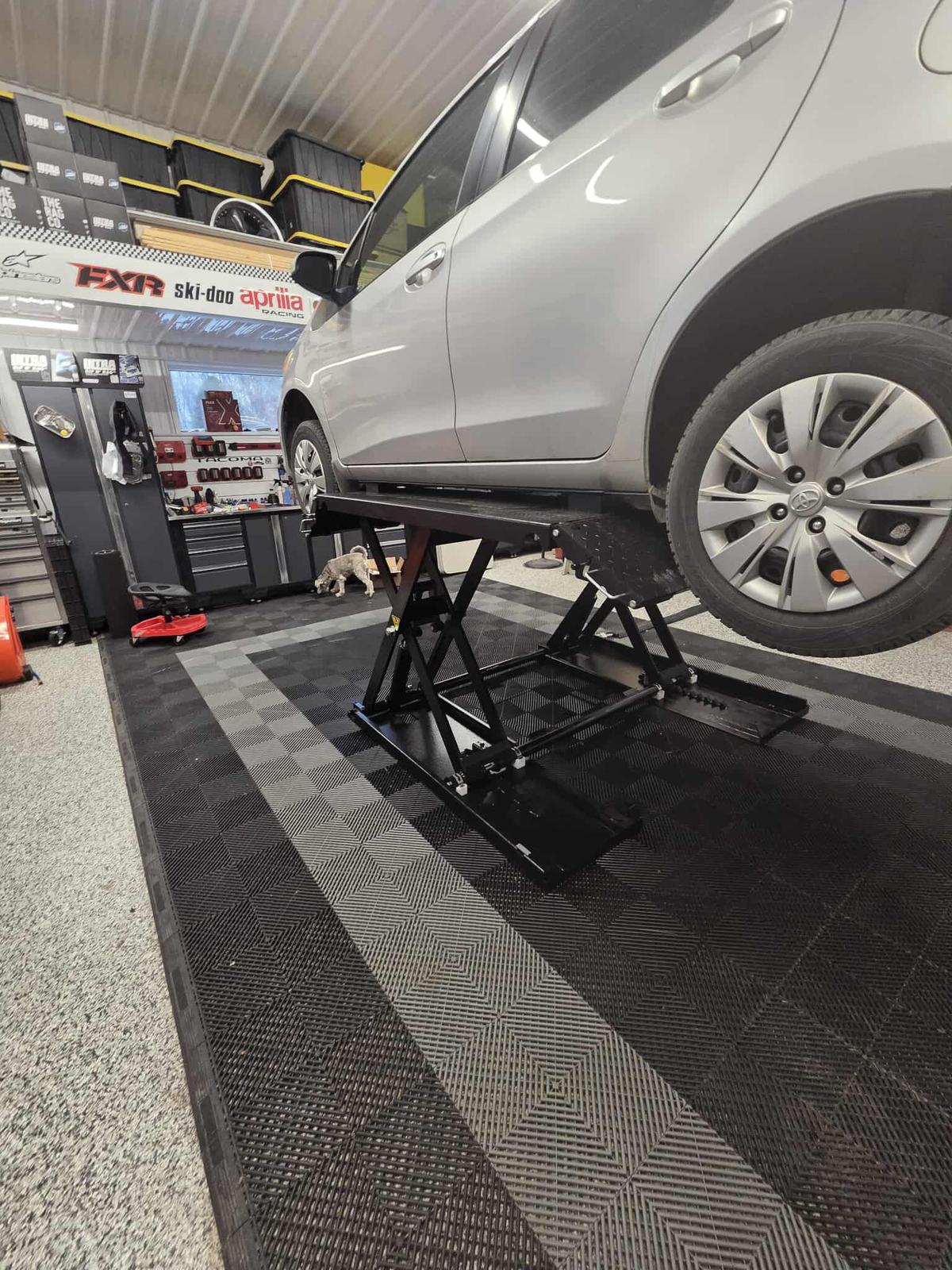 7,716lb Double scissor car lift 3500 Kgs (MRSL77)