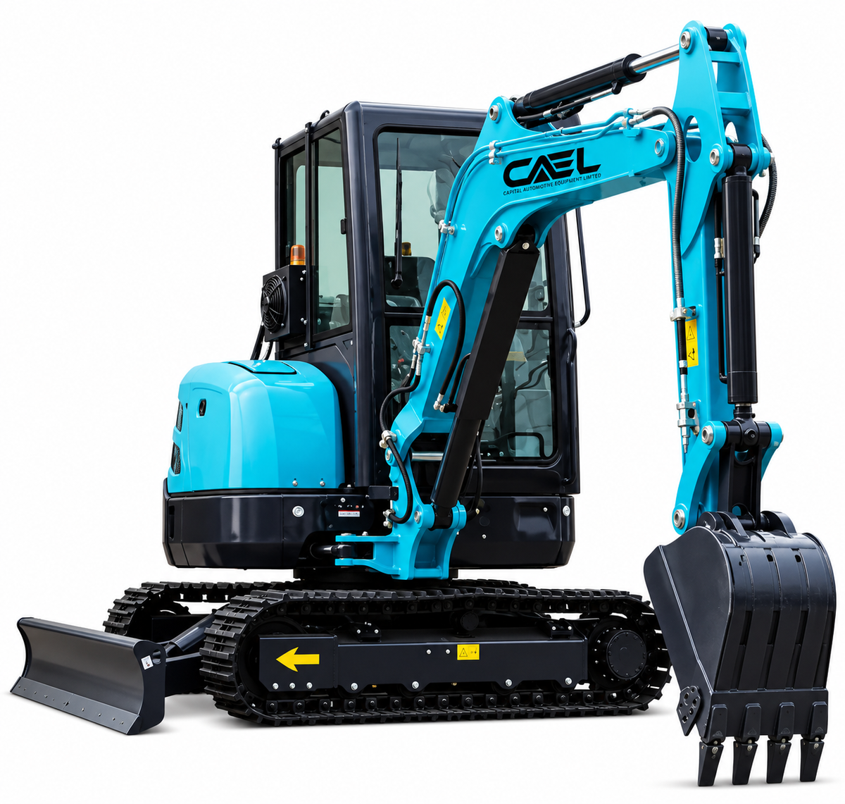 Excavatrice à rayon de braquage nul de 3,5 tonnes avec flèche pivotante, climatisation et commande hydraulique (EX35ZT) 