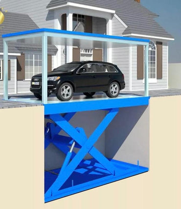 Double deck underground home garage parking lift hydraulic car scissor lift 6T (DDSL6T)