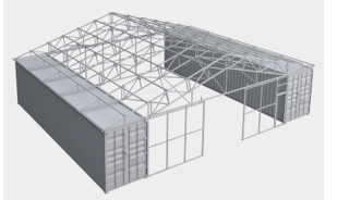 CAEL MC504008P Container Roof Kit with Front & Back Walls
