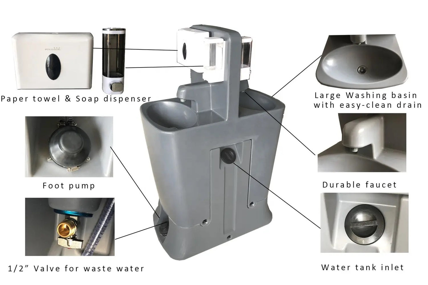 CAEL Hands-free Portable Washing Station
