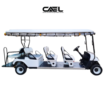 Carrito de golf eléctrico todoterreno de 8 plazas