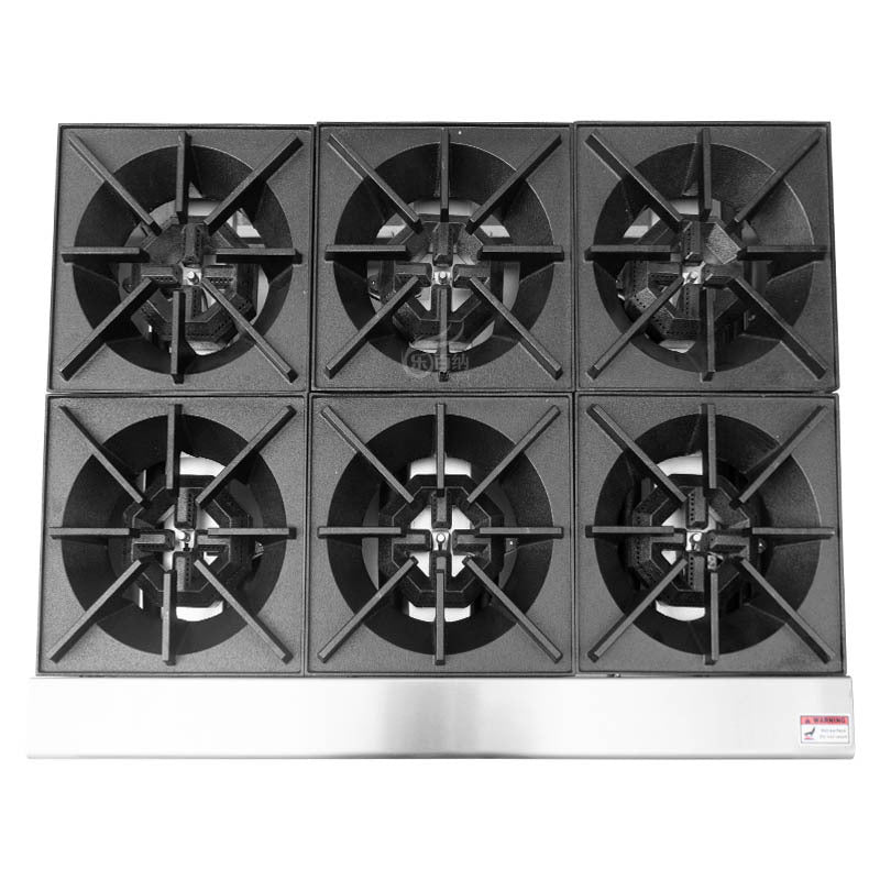 CAEL Commercial Gas Stove Cooking Range Countertop 6 Burner (EHP-6S)