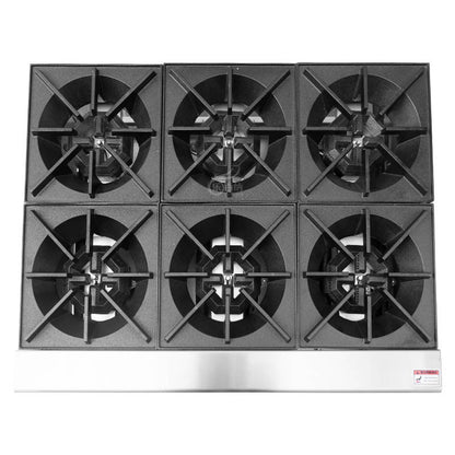 CAEL Commercial Gas Stove Cooking Range Countertop 6 Burner (EHP-6S)